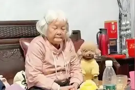 奶奶养了七年的狗子，走路的姿势都和奶奶一模一样... #搞笑