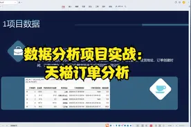 数据分析项目实战：天猫订单分析视频封面