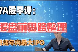 早评：A股盘前思路整理，今日迎年内最大IPO，散户方向策略已出视频封面