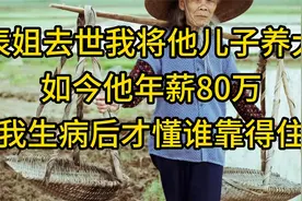 表姐去世我将她儿子养大，如今他年薪60万，我生病才懂谁靠得住视频封面