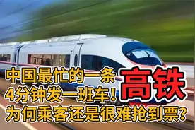 中国最忙的一条高铁，4分钟发一班车！为何乘客还是很难抢到票？视频封面
