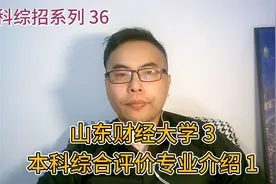 山东本科综合评价系列37：山东财经大学3--综招专业介绍1视频封面