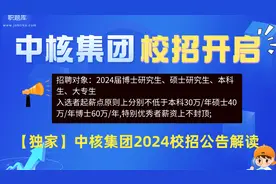 【职题库】央企！大专可报！年薪12万起！中核集团24招聘公告解读视频封面