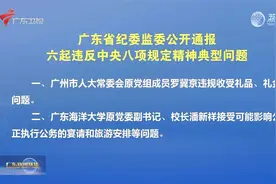 广东省纪委监委公开通报六起违反中央八项规定精神典型问题视频封面