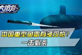 中国鱼10型重型鱼雷，爆炸威力巨大：10万吨核航母也无法承受打击