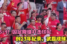 5-1！国足降维打击印尼，创23年纪录，武磊成球王，世预赛保底6分视频封面
