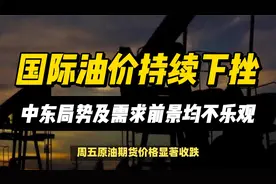 油价上周大幅下挫！中东局势“喜忧参半”，需求前景“不容乐观”视频封面