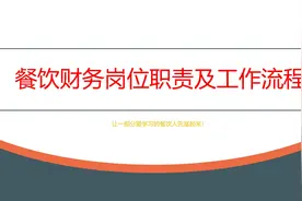 餐饮财务岗位职责及工作流程视频封面