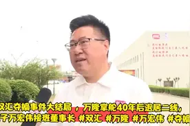 万隆掌舵40年后退居二线，次子万宏伟接班董事长  #万宏伟 #夺嫡视频封面