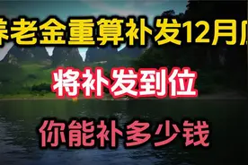 养老金重算补发，12月底将补发到位，你能补多少钱视频封面