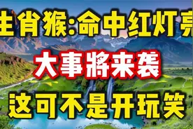生肖猴：命中红灯亮，大事将来袭，这可不是开玩笑，赶紧接住吧！视频封面