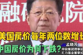 孟晓苏：美国房价每年两位数增长中国房价为何年年下跌？视频封面