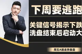 下周要逃跑吗？关键信号揭示下跌空间，洗盘结束后启动大反弹视频封面