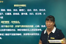 中成药-解郁安神剂：解郁安神颗粒、朱砂安神丸的功能和主治病症视频封面