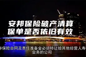 安邦保险破产清算：保单是否依旧有效视频封面