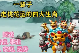 这四个生肖一辈子都桃花运满满，桃花朵朵开！咋就这么牛呢？视频封面