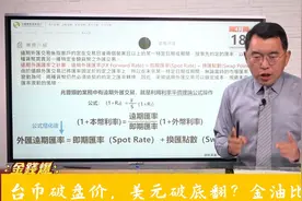 台币破盘价，美元破底翻？金油比创低视频封面