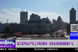哈尔滨市知识产权工作再创新高！跻身全球创新指数第47位视频封面