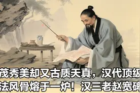 雄茂秀美却又古质天真，汉代顶级书法风骨熔于一炉！汉三老赵宽碑视频封面
