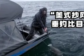 家在阿拉斯加：”美式抄网“垂钓捕获一条30斤的深海比目鱼视频封面