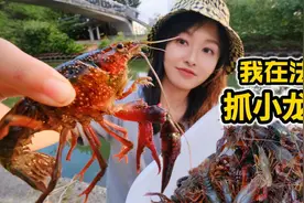 在法国抓小龙虾，轻松捕100只，做麻辣小龙虾香辣鲜美视频封面