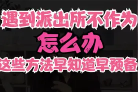 遇到派出所不作为怎么办，这些方法早知道早防备视频封面