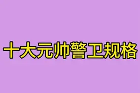 中国十大元帅的警卫规格，一起来看看吧视频封面
