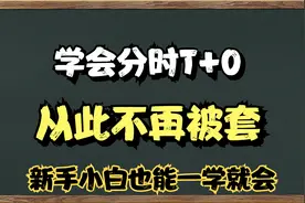 A股：机构分时T+0手法，学会从此不再被套。新手小白也能一学就会视频封面