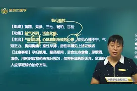 中成药益气养阴活血剂：稳心颗粒、参松养心胶囊的功能和主治病症视频封面