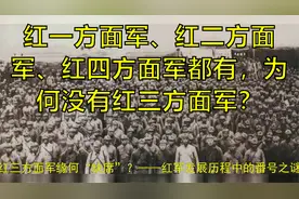 红一方面军、红二方面军、红四方面军都有，为何没有红三方面军？视频封面