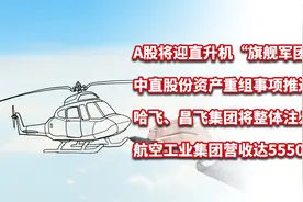 军工重磅！中直股份资产重组事项推进，哈飞、昌飞集团将整体注入视频封面