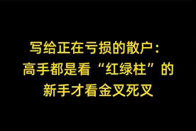 写给正在亏损的散户：高手都是看“红绿柱”的，新手才看金叉死叉视频封面