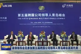 省部领导会见参加第五届跨国公司领导人青岛峰会嘉宾代表视频封面