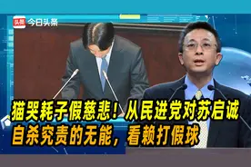 猫哭耗子假慈悲！从民进党对苏启诚自杀究责的无能，看赖打假球视频封面