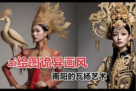 ai绘图的诡异画风，南阳瓦扬绘画艺术视频封面