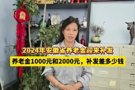 2024年安徽省养老金迎来补发，养老金1000和2000，补发差多少钱？视频封面