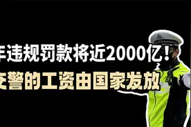 一年违规罚款将近两千亿，而交警的工资由国家发放，那钱都去哪了
