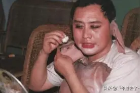 《西游记》拍摄中的珍贵老照片，马德华卸妆时大汗淋漓图片