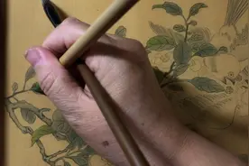 在家教大家画工笔花鸟画，“争禽图页”，叶子的分染方法视频封面