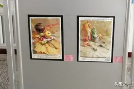 靖远职专美术班绘画作品展图片