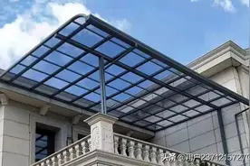 全新铝合金遮阳雨棚图片