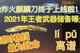 油炸火麒麟刀，「王者之刃」上线！延时格挡超致命！！！【自制】视频封面