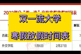 双一流大学2022年寒假放假时间表，最早还有20天就放假视频封面