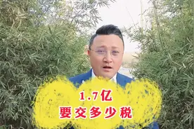 1.7亿要交多少税视频封面