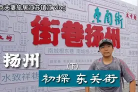 北京夫妻旅居江苏镇江，第一次到扬州逛东关街，感觉比南锣鼓巷好视频封面