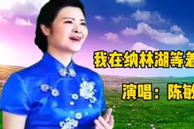 陈敏中音演唱草原歌曲《我在纳林湖等着你》，悦耳的女中音超好听视频封面