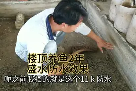 楼顶沉坑我扫的11k防水材料，放水种菜养鱼2年后，防水效果如何？视频封面