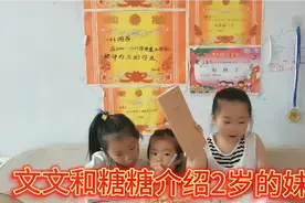 文文和糖糖介绍最小的妹妹，2岁的萌萌最喜欢用笔划划刮✍🏻视频封面