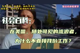 社会百科：在美国，随处可见的流浪者，为什么不直接找份工作？视频封面