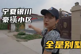 自驾来到宁夏银川军马场，小区全是别墅！种满蔬菜水果令人羡慕！视频封面